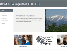 Tablet Screenshot of columbinevisionclinic.com